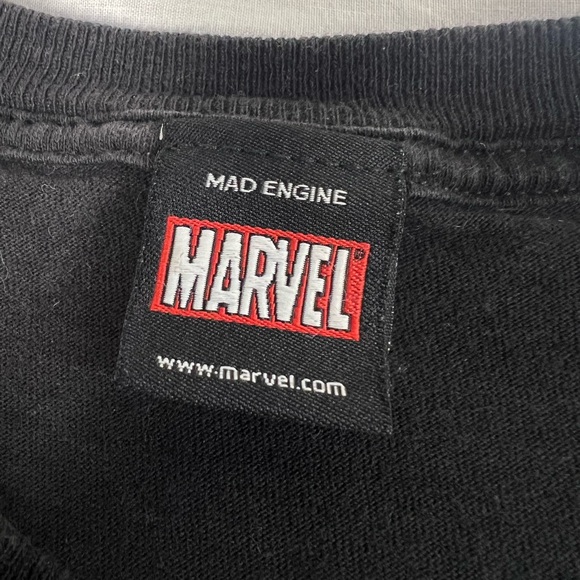 Vintage Mad Engine Official Marvel And Avengers Characters Black T-Shirt size XL - Picture 3 of 6